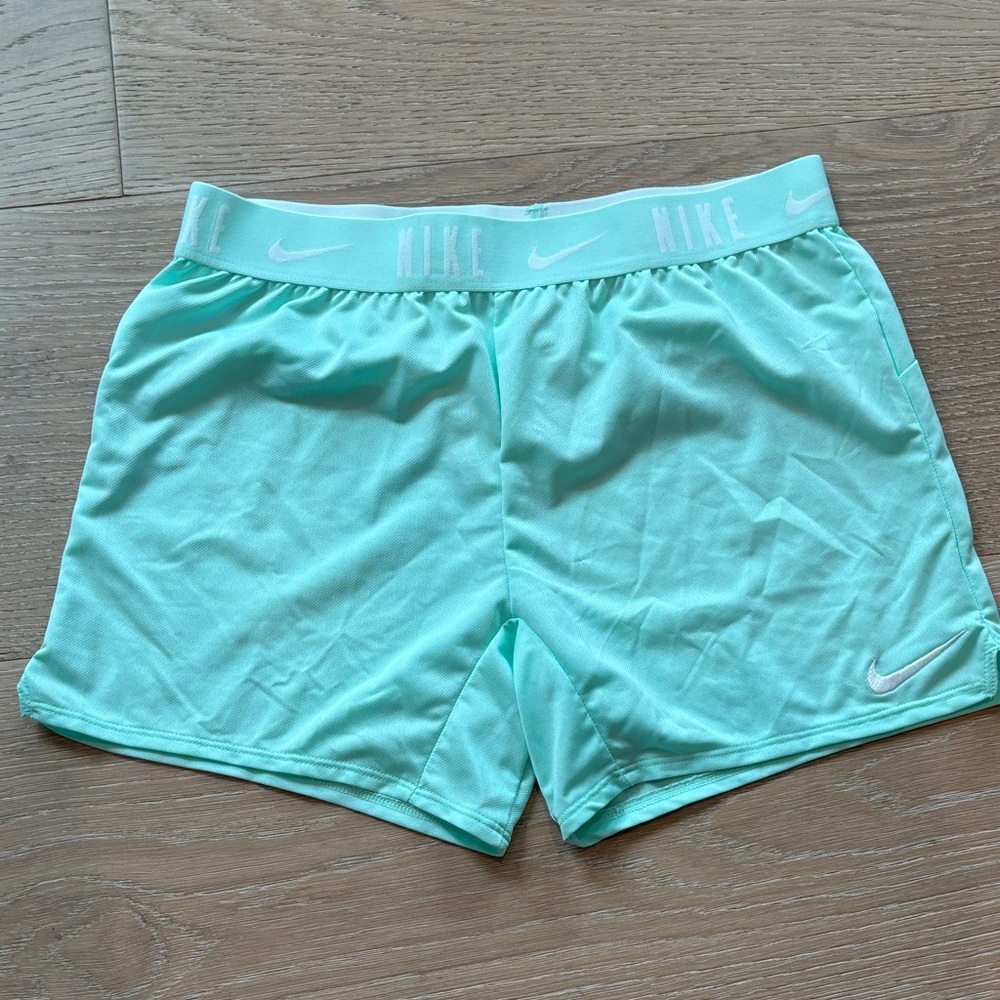 Nike Women's Light Blue Athletic Shorts